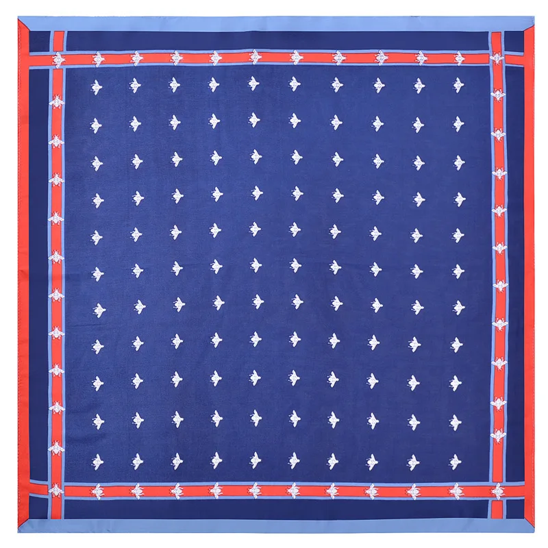  Free Shipping Women Handkerchief Ladies Headscarf Girl Neckerchief Headband Floral Pattern Pocket S