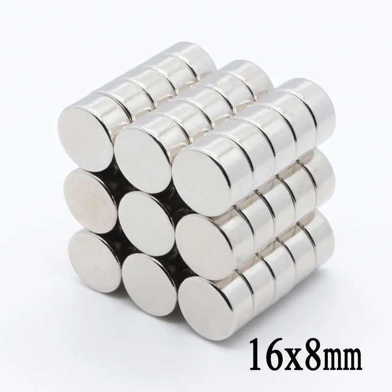 

20pcs 16 x 8mm NdFeB N35 Round Craft Neodymium Magnets Super Strong 16mm*8mm Powerful Rare Earth Magnet