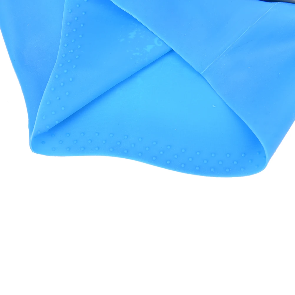 Женская Водонепроницаемая силиконовая шапочка для плавания эластичная водонепроницаемая защита для ушей плавающая крышка шляпы для длинных волос для взрослых