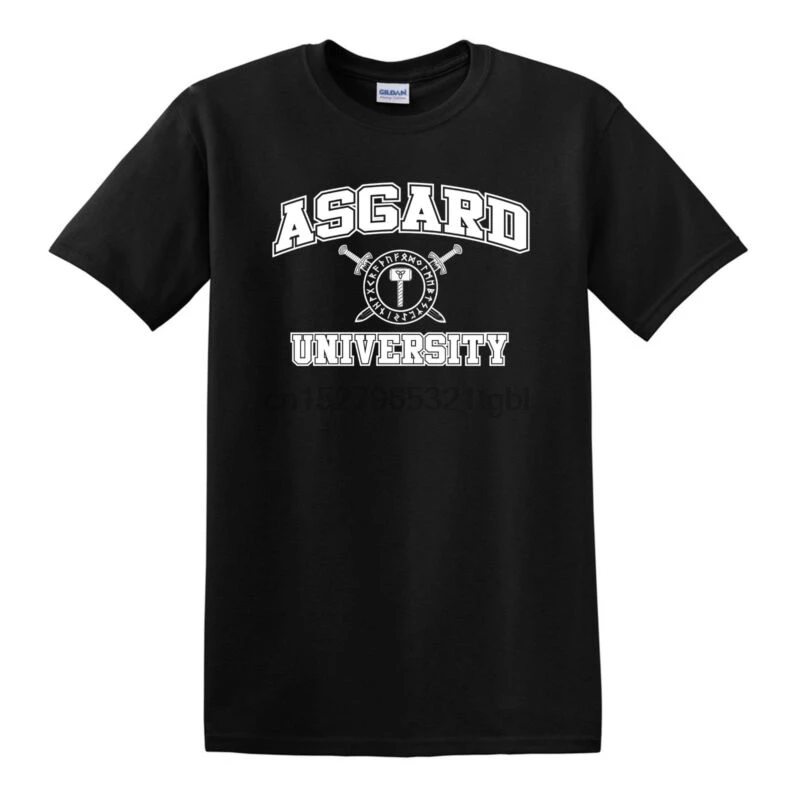 

ASGARD UNIVERSITY T-shirt - S to 6XL - Norse Odin Viking Ragnarok Valhalla