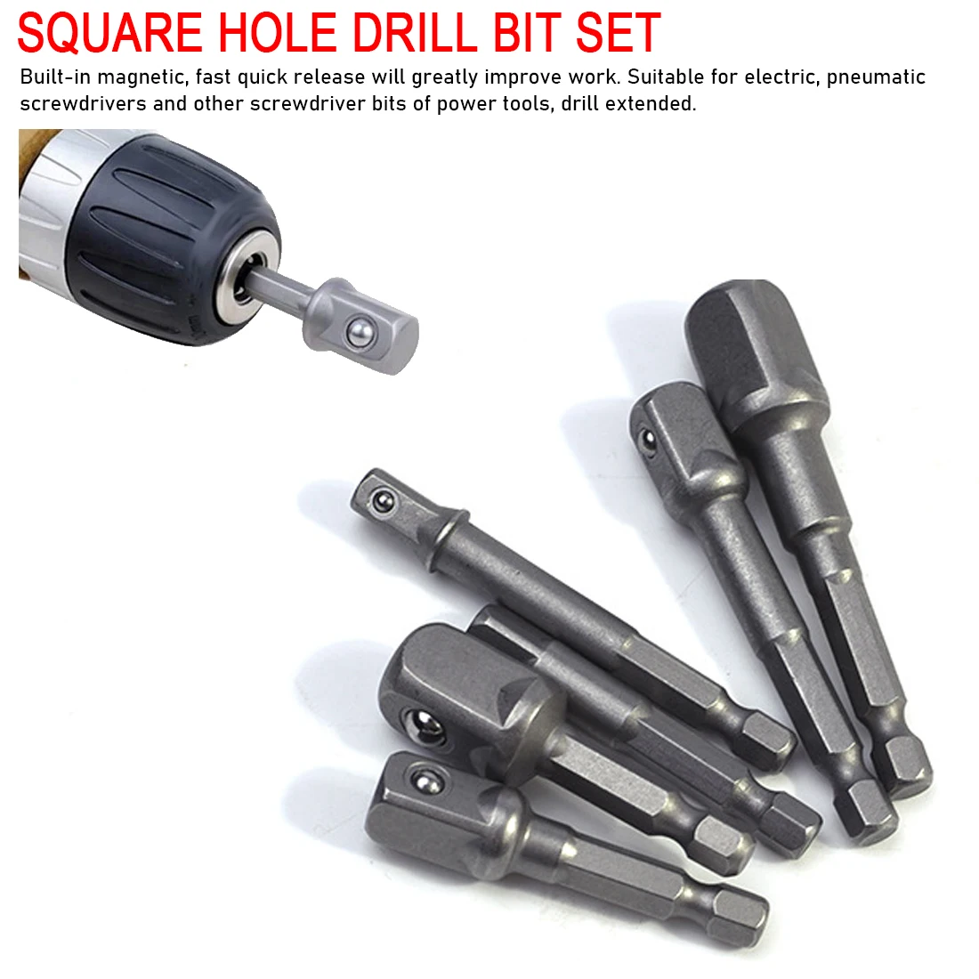 Screw Driver Set Sleeve Guide One-Way Screws Remover Installer Tool Bits 3Pcs