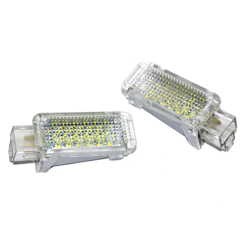 2шт светодиодный 18 smd Автомобильный Дверной лазерный белый светильник для проектора для AUDI a4 a6/VW cc/SKODA Octavia 04-08/Lambo