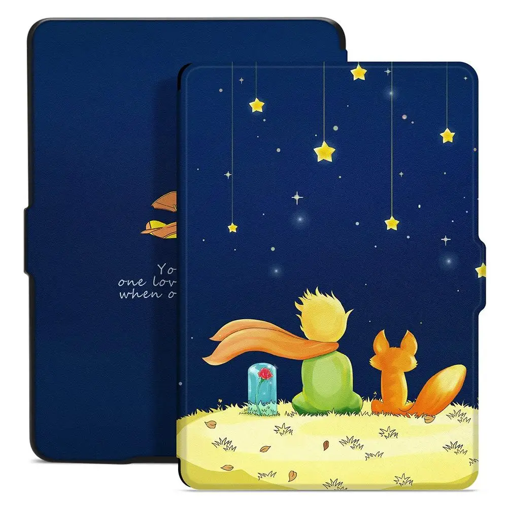 

Plum Little Prince Auto Sleep/Wake Protective Case Cover for Kindle Paperwhite Anti-Scratch Case For Kindle Microfiber Case