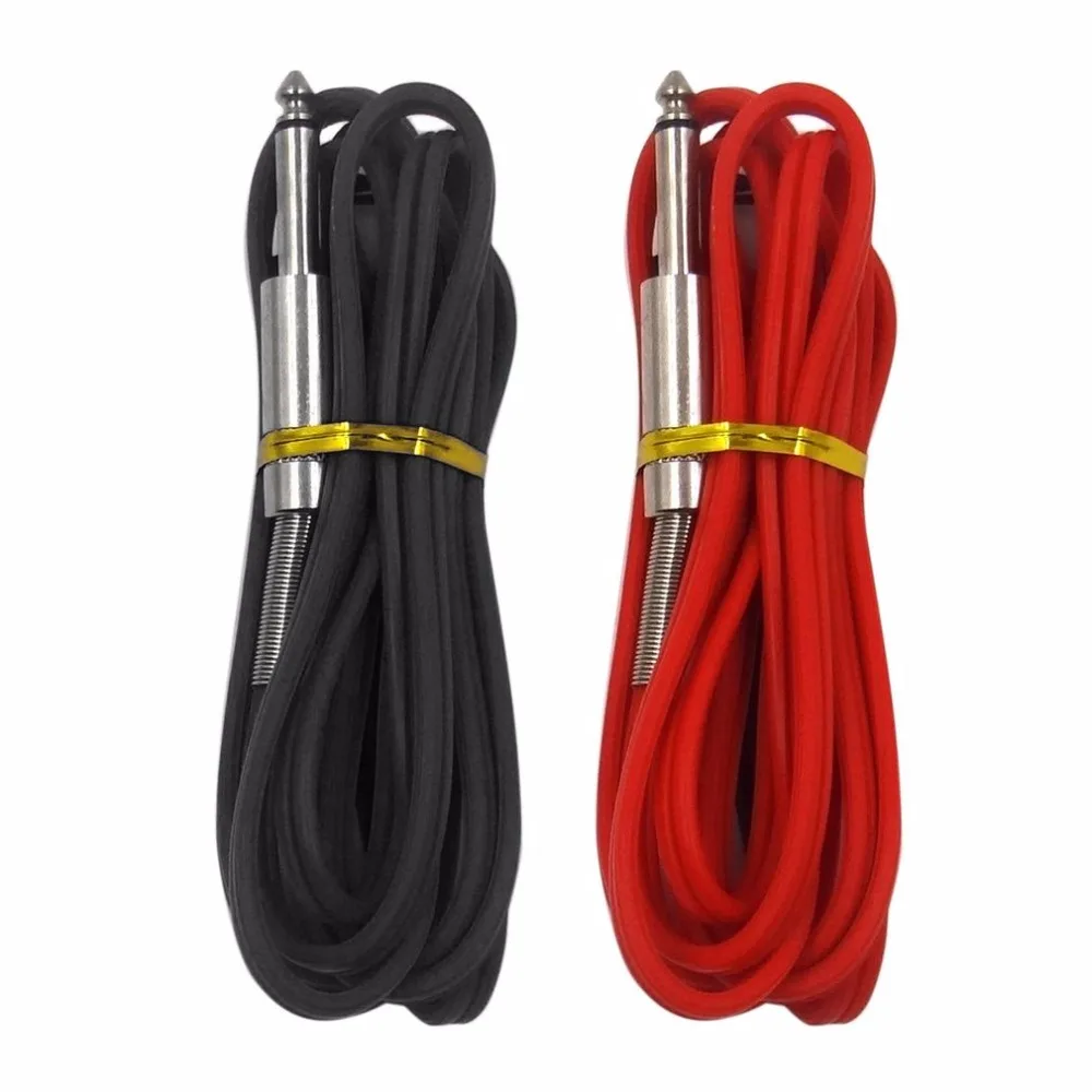 

1pc RCA 2m Silicone Tattoo Power Supply Hook Line Clip Cord Cable 65 Copper Wires for Tattoo Machine Kit Tattoo Accessories