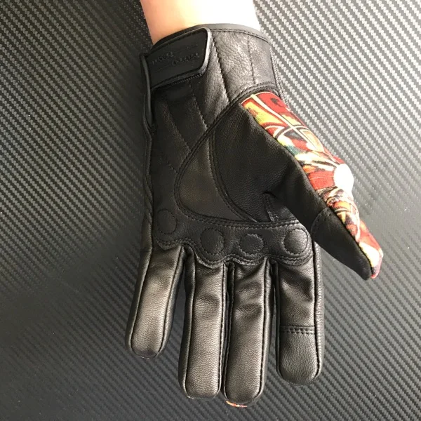 leather mesh protector glove touch screen MOTOMASTR  Graffiti   b2 