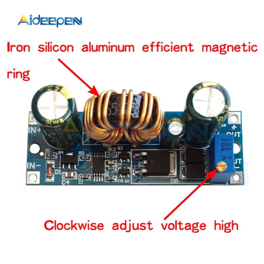 Регулируемый повышающий/понижающий модуль питания постоянного напряжения постоянного тока понижающий модуль заряда 5-30 в до 0,5-30 в