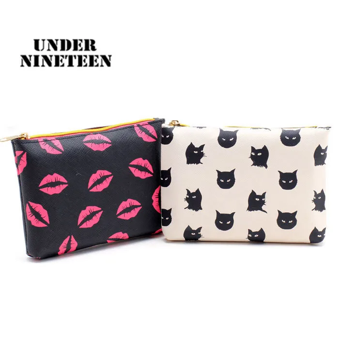 تحت تسعة عشر 2017 أنثى سفر أدوات الزينة غسل حقيبة ماكياج الشفاه المرأة neceser حمام المنظم حقيبة الجملة فتاة هدية