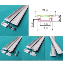Цена 12 шт./лот 60 дюймов М 1,5 м длинный анодисветодио дный рованный светодиодный алюминиевый профиль для 5050/5630 полосы, встроенный мм 12 светодио дный мм pcb светодиодный бар свет
