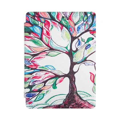 Новинка, ультра тонкий чехол-подставка из искусственной кожи для Kobo Aura Edition 2, 6 дюймов, защитный чехол для Читалки+ стилус+ пленка - Цвет: Happy tree