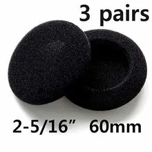 3 пары 60 мм Универсальные амбушюры для наушников подушечки с мягким Пеноматериалом ушные накладки для Philips для sony наушники# H5