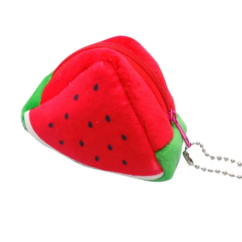 10 см 3D популярное Kawaii хранение денег игрушки кошельки в подарок девочка мини милый фрукты фигурный плюшевый Кошелек для монет сумка для мелочи - Цвет: A