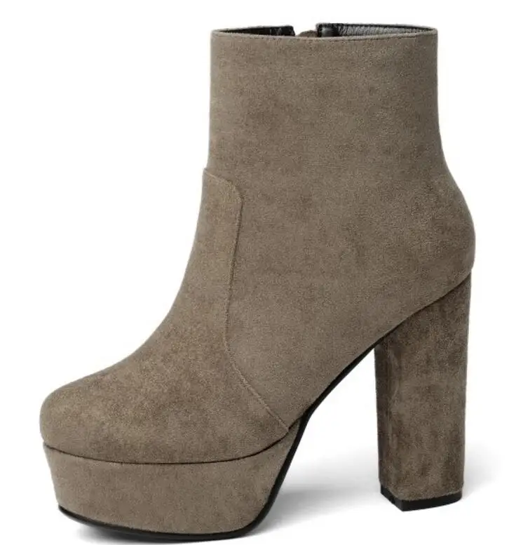 Женские chaussure женщины весна осень женская обувь сапоги на платформе и массивном