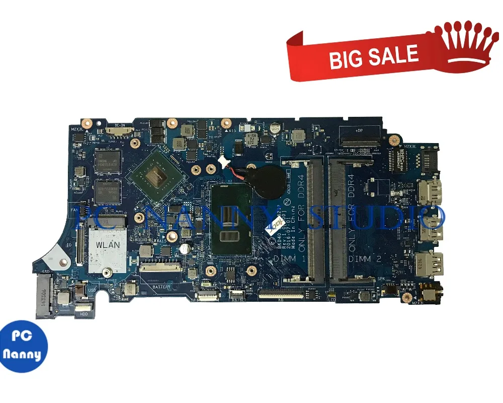 discount  PCNANNY 0KP4N2 KP4N2 for DELL Inspiron 7460 laptop motherboard LA-D821P i7-7500U tested