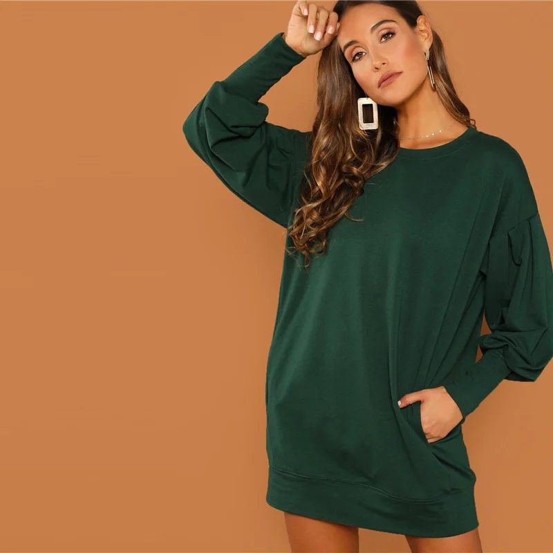 SweatyRocks Womens Casual Bishop Long Sleeve Cut Out Shoulder Blouse Sweatshirts