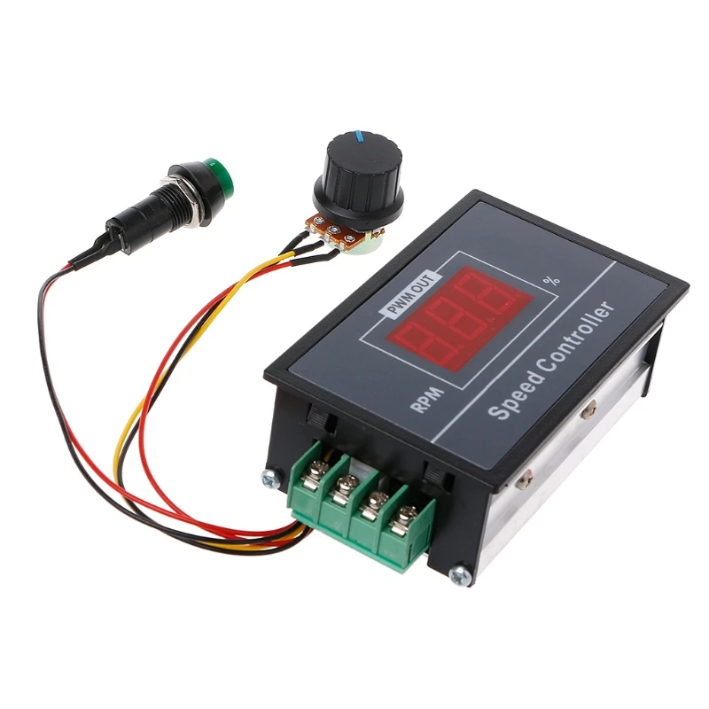 

PWM DC Motor Speed Controller 0-100 Digital Display Stepless Speed Regulation