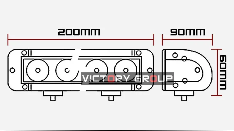 Светодио дный 2X40 Вт светодиодный рабочий свет бар для трактора ATV мотоцикл светодио дный светодиодный Бар Offroad 4X4 противотуманных светодио