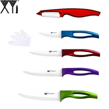 Fünf-teilig küchenmesser xyj marke keramikmesser 3, 4, 5, 6 Zoll Messer + Schäler Haushalt Kochen Zubehör Besten Geschenke