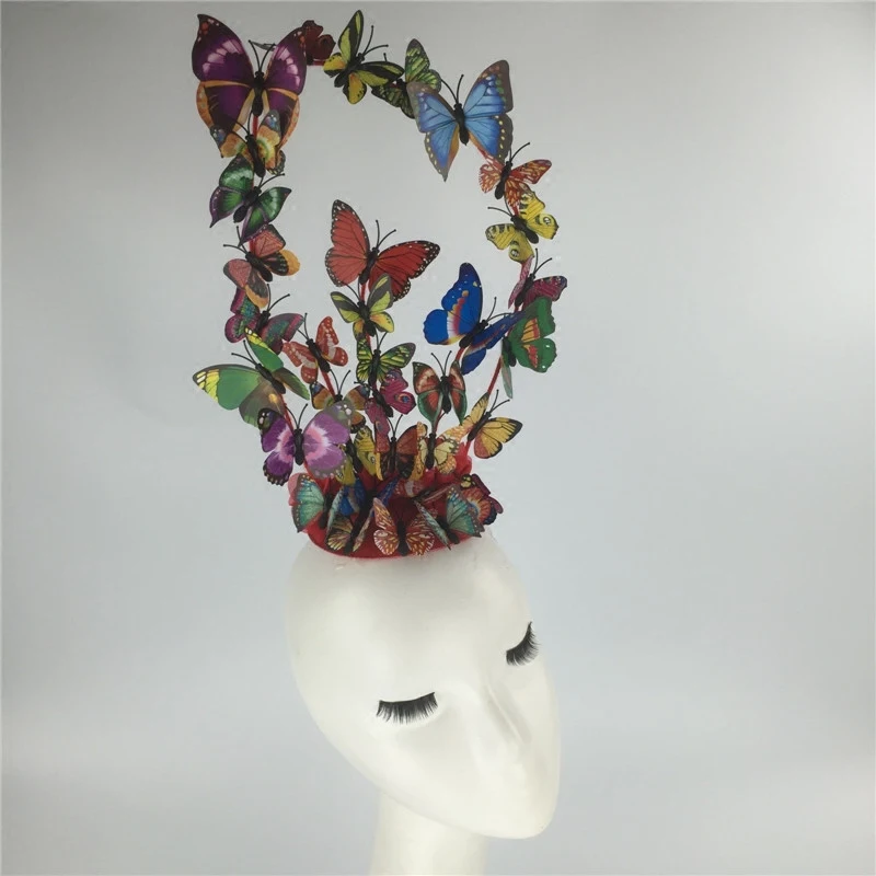 

Styling Tools Girls Makeup Accessories Princess Headwear Butterfly Hair Dress Model Catwalk Movie Bride Photo Cosplay Props