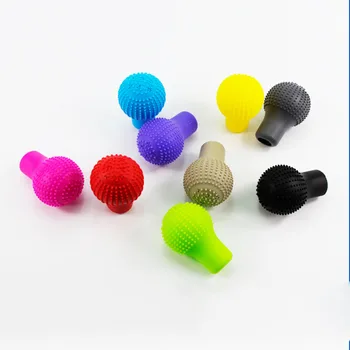 

Dewtreetali Car Auto Round Silicone Gear Shift Knob Cover Non slip Lever Shifter Knobs Case Protector Bump Stick Jarket