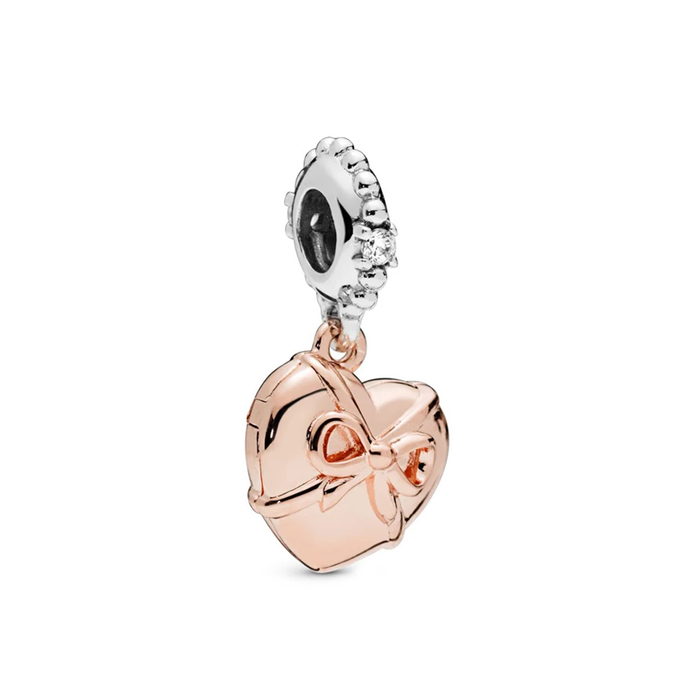 

788025cz Fanier 100% 925 Sterling New 2019 Summer Openable Heart Oscilla Charmed Jewelry Freestyle