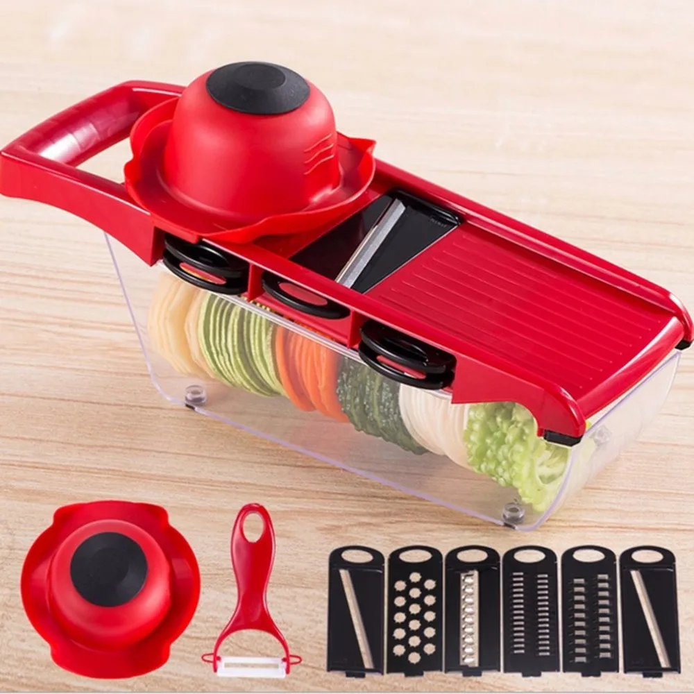 

Creative Mandolin Slicer Vegetable Cutter With Stainles Steel Blade Manual Potato Peeler Carrot Cheese Grater Dicer Kitchen Tool