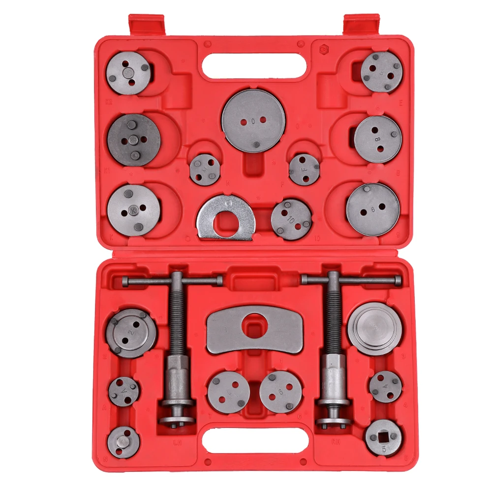22 pcs Universal Disc Brake Caliper Wind Back Tool Kit Piston Pad for Car Truck