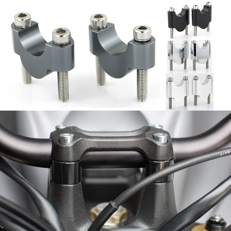 

For KTM 400 EXC 450EXC/SX/XC/XC-W/XC-F 500EXC/XC XC525 28mm 1 1/8" Handlebar Riser Motorcycle Aluminum Fat Bar Mounting Risers