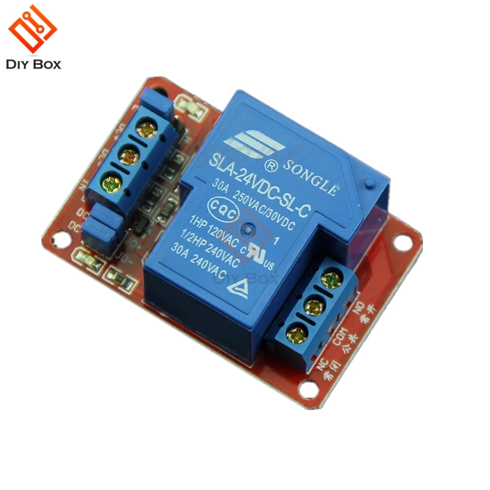 DC 5V 12V 24V 30A высокомощный 1 канальный релейный модуль с оптроном H/L Уровень Тригер