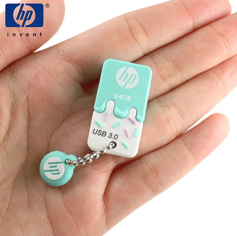 Hp USB флеш-накопитель Usb 3,0 флеш-накопитель Cle Usb X778w 64 Гб Usb флеш-накопитель мультфильм Мороженое память для милой девушки ручка-накопитель