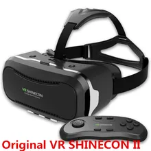 Newest VR Shinecon Glasses II 2.0 Version VR Box Virtual Reality 3D Glasses with Original Bluetooth Gamepad for 4.3-6.0″ Phone