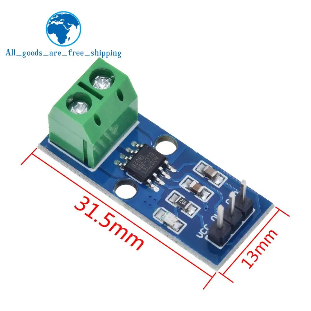 TZT Лидер продаж ACS712 5A 20A 30A диапазон зал Текущий сенсор модуль ACS712 модуль для Arduino 5A 20A 30A