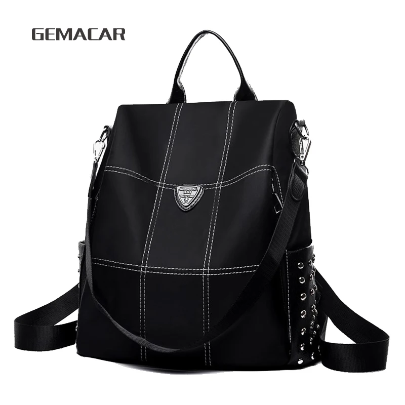 Women Anti-theft Backpack Waterproof Rucksack Purse Girls Casual Female Black Backpacks College School Bags Travel Oxford Cloth Women Anti-theft Backpack Waterproof Rucksack Purse Girls Casual Female Black Backpacks College School Bags Travel Oxford Cloth