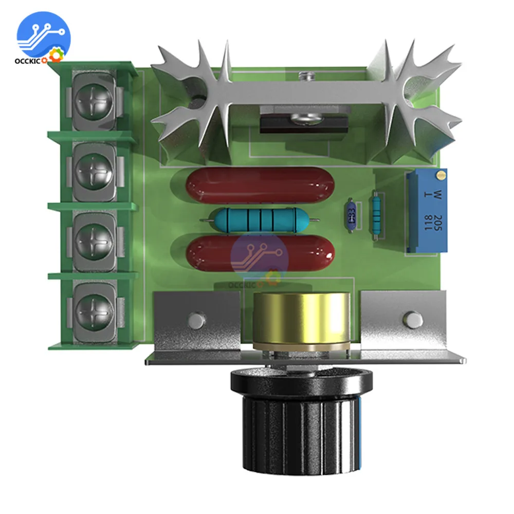 AC 220V 2000W SCR контроллер скорости двигателя Регулируемый регулятор напряжения