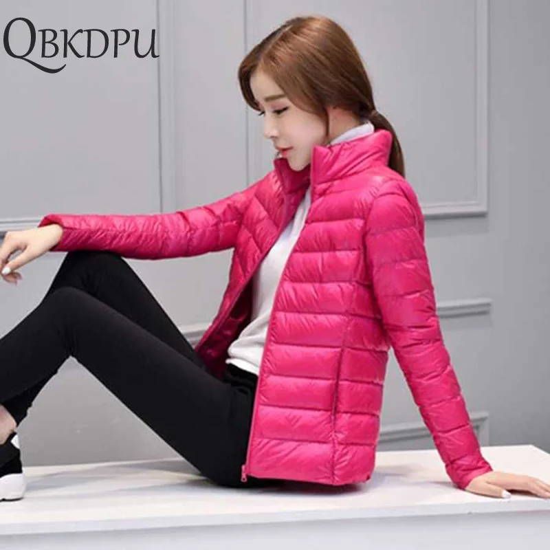 

Plus size 3XL ultra light down Cotton jacket women 2019 New Fashion streetwear baseball jacket winter casual Windproof outerwear