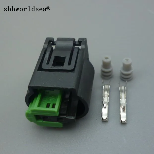 

shhworldsea 1sets 2 pin car waterproof BMW outdoor temperature sensor plug auto Oxygen sensor plug connector 1-967644-1 968405-1