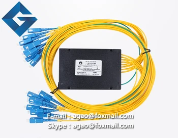 

FC/SC UPC 1X16 PLC Single mode Fiber Optical splitter FTTH PLC FC/SC UPC 1x16 PLC optical fiber splitter FBT Optical Coupler