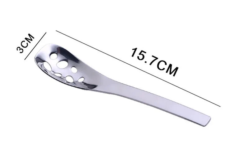 2Pcs Stainless Steel Spoons Kitchen Soup Dinning Spoons Tablespoon Metal Slotted Spoon Dinner Server Flatware Kitchen Gadgets (10)
