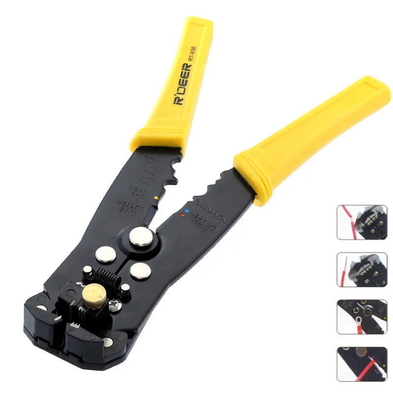 Corte 0.2-0.6mm Cortador de Cabo Stripper Crimper