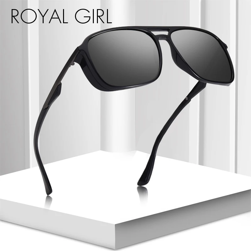 Королевский Девушка поляризованных солнцезащитных очков Для мужчин Брендовая Дизайнерская обувь чёрный; коричневый солнцезащитные очки для мужчин, Классические водительские очки UV400 MS032