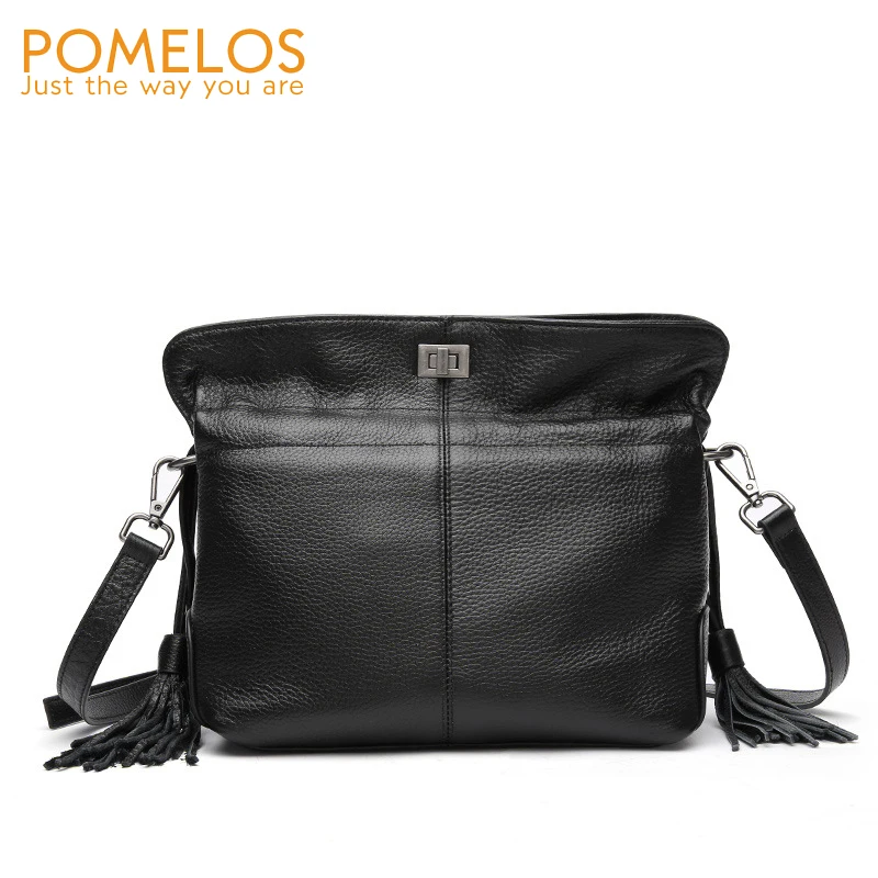 

POMELOS Designer Brand Luxury Women Handbags Genuine Leather Shoulder Bag High Quality Ladies Bag Purses and Handbags Woman Bag