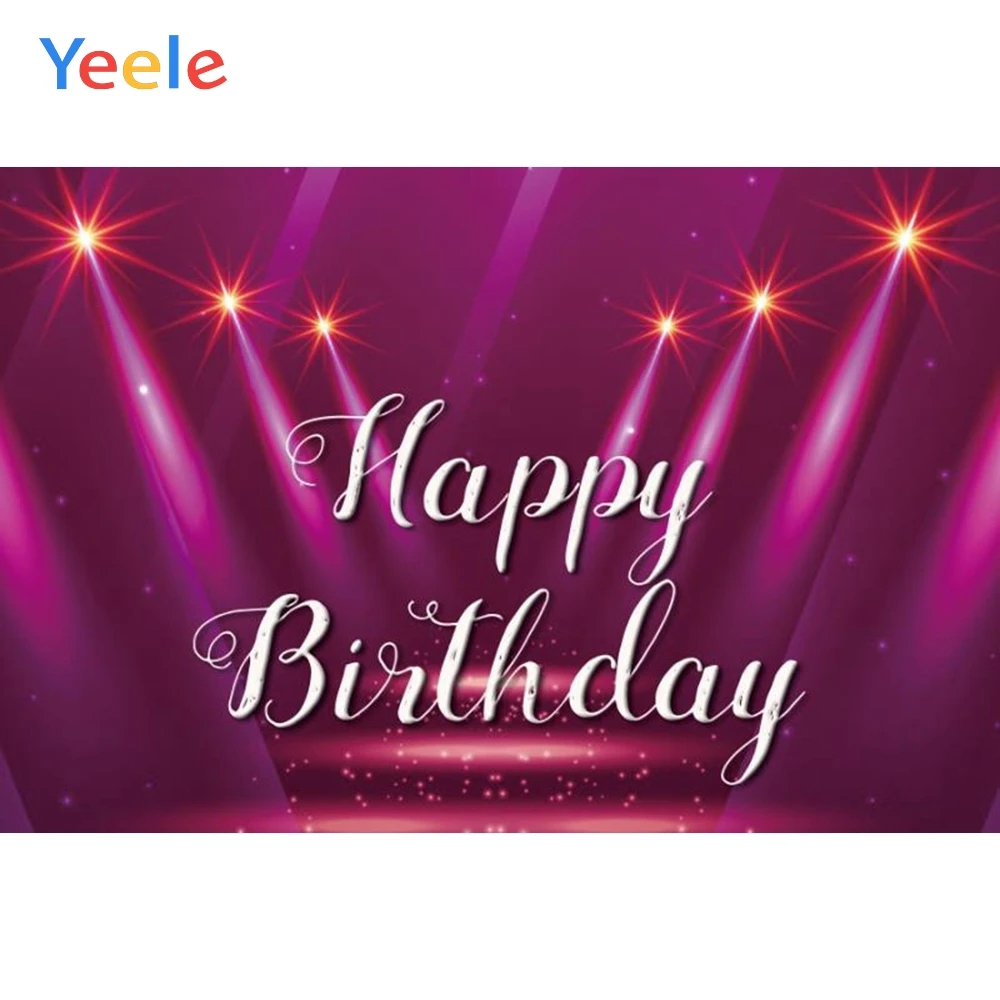 

Yeele Light Bokeh Stage Birthday Party Portrait Photography Background Customized Photographic Backdrop For Photo Studio