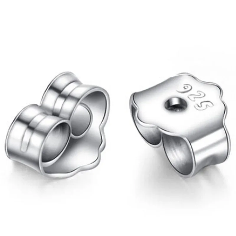 Новые модные аксессуары 925 стерлингового серебра циркон Цвет Кристалл серьги гвоздики для женщин вечерние ювелирные изделия 100 шт Ed059