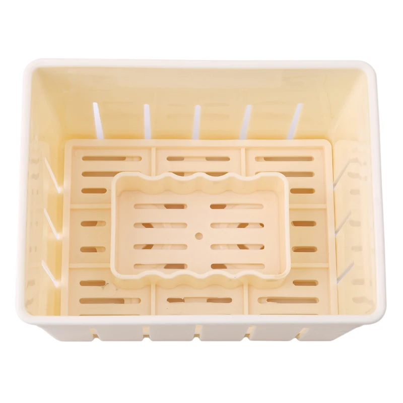 Hot DIY Plastic Tofu Press Mould Homemade Tofu Mold Soybean Curd Tofu Making Mold With Cheese Cloth Kitchen Cooking Tool Set - Image 4