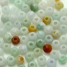 20 шт. натуральной натурального нефрита три полые паспарту бусы ручной товары оптом jewelry нефритовые четки DIY