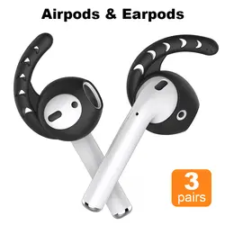 Замена для AirPods силиконовый чехол Antislip Ушные крючки Air стручки чехол для Apple Airpods случае наушники советы для Apple EarPods