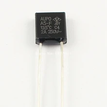100 шт в партии Aupo тепловой предохранитель среза TF 135 градусов 250V 2A A5-F