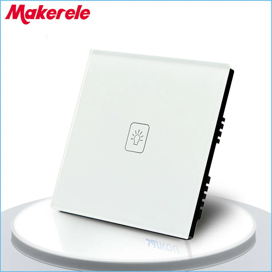 

UK Standard 1 Gang 1 way Remote Control Dimmer Touch Switch Remote Light Wall Switch