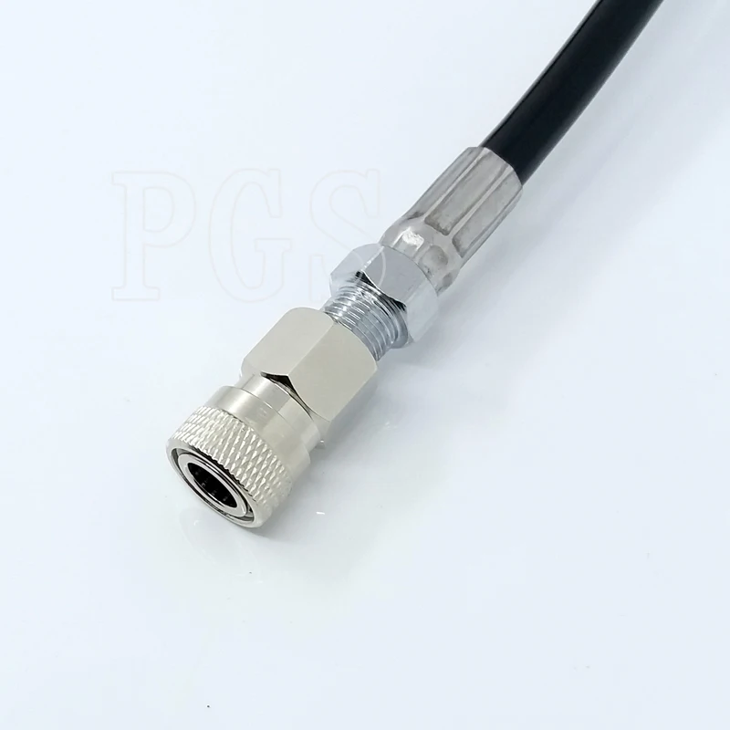 Пейнтбол PCP удаленного шланг Катушка w/Quick Disconnect и 3000psi Мини датчик 2,5 м (продлить)