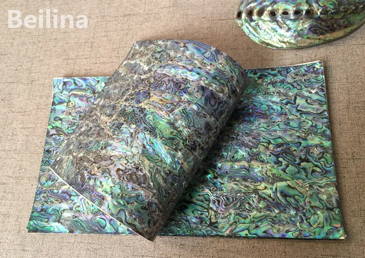 Гибкий ламинат из перламутрового ламината Новой Зеландии abalone paua shell, листовой шпон, самоклеящаяся наклейка, размер 140 мм/мм