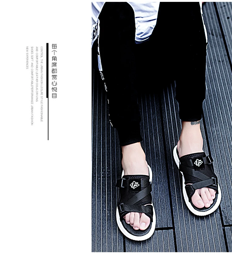 Новинка 2019 года; модные летние мужские сандалии из натуральной кожи; мягкие пляжные и уличные сандалии на плоской подошве; удобные уличные